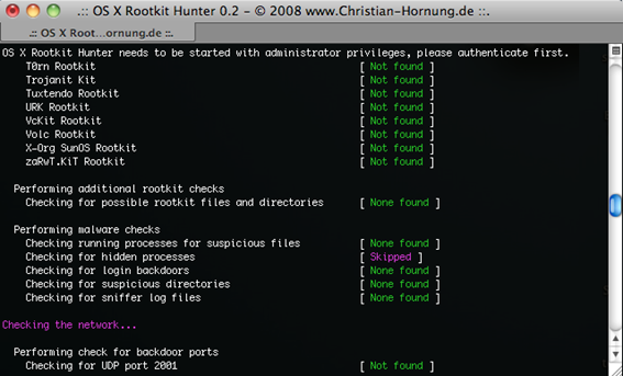 Rootkit hunter for mac